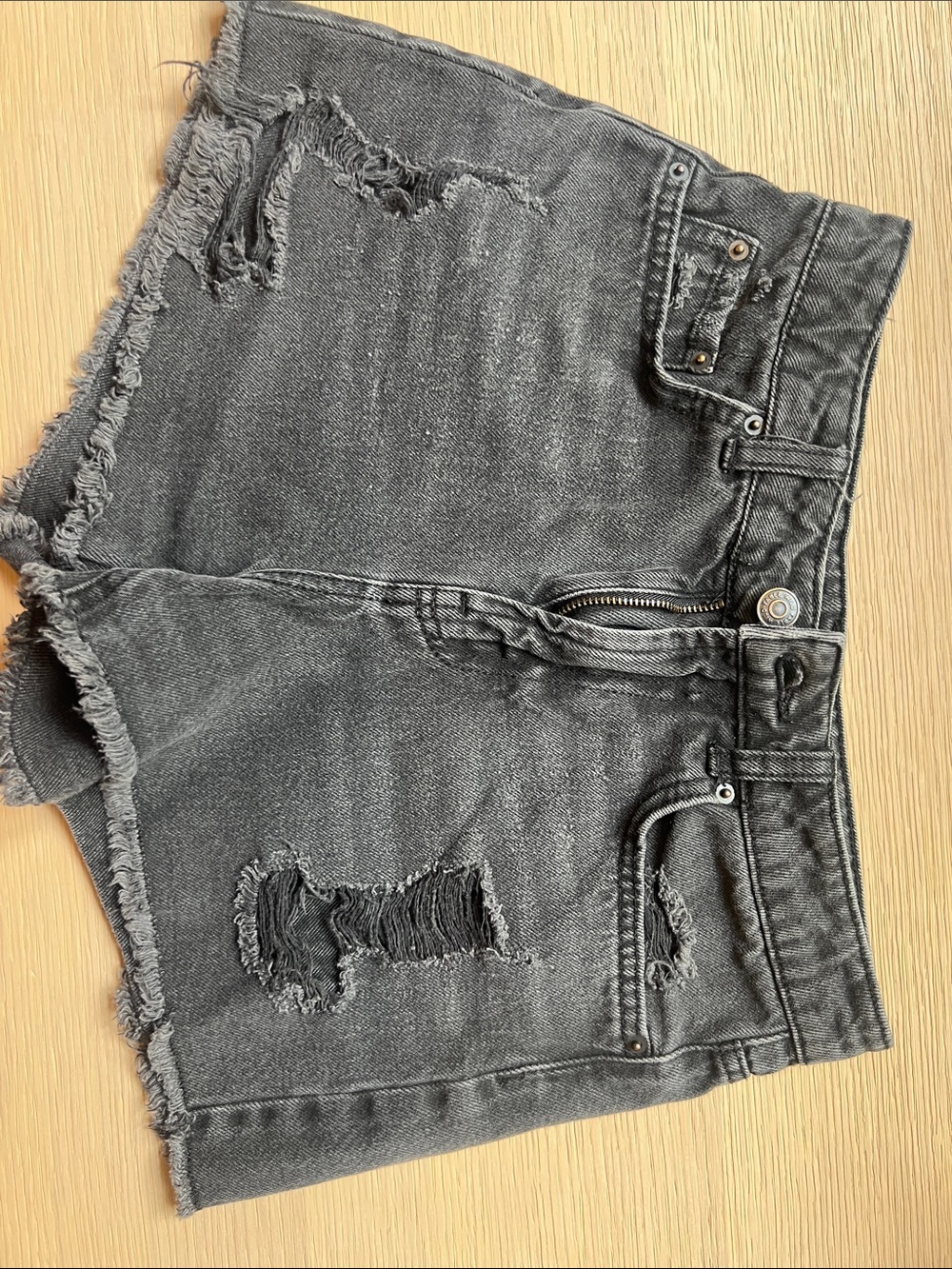 wild fable Distressed Black Denim Jean Shorts